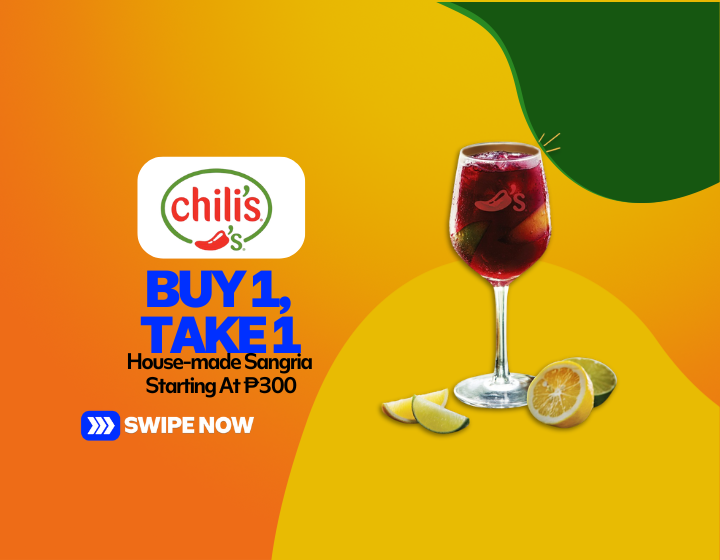 Chili's Tipsy Nights: Buy 1, Take 1 On House-made Sangria Starting At P300