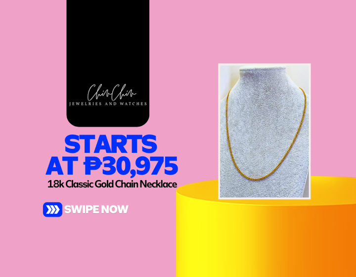 18k Classic Gold Chain Necklace Starting At P30,975