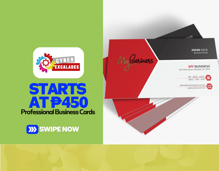 Professional Business Cards Starting At P450