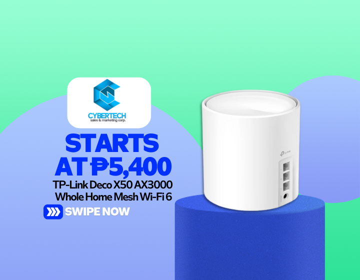 TP-Link Deco X50 AX3000 Whole Home Mesh Wi-Fi 6 Starting At P5,400