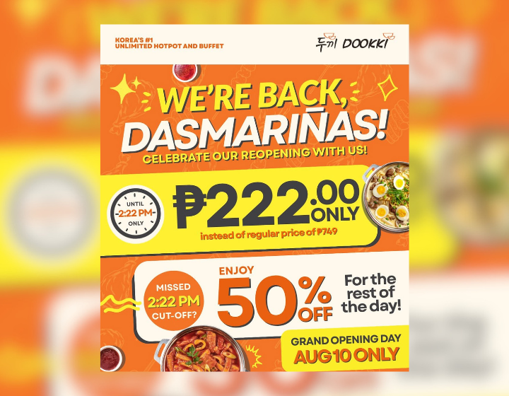 Unlimited Korean Hotpot And Buffet For Only P222