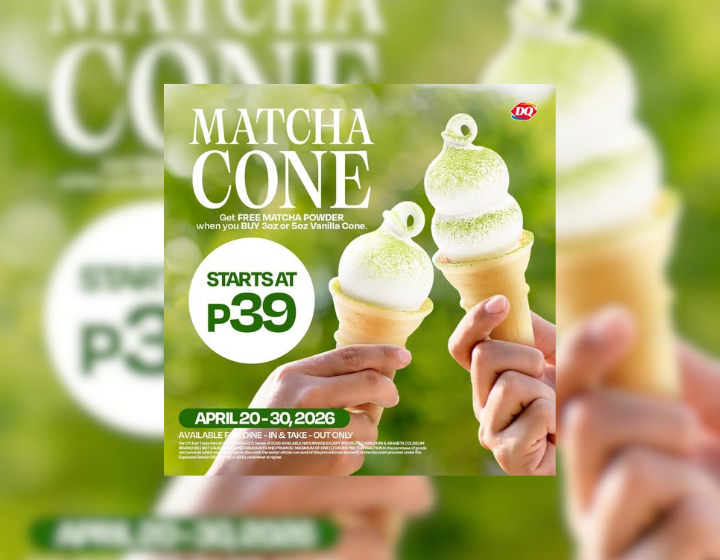 Free Matcha Powder for Vanilla Cone orders