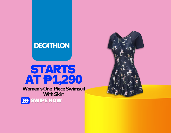 Women’s One-Piece Swimsuit With Skirt Starting At P1,290