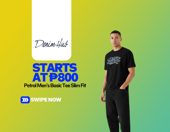 Petrol Men’s Basic Tee Slim Fit Starting At P800