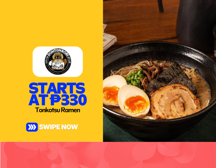 Tonkotsu Ramen Starting At P330
