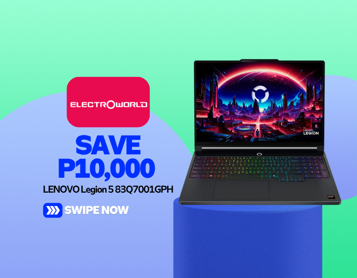 SAVE P10,000 on LENOVO Legion 5 83Q7001GPH