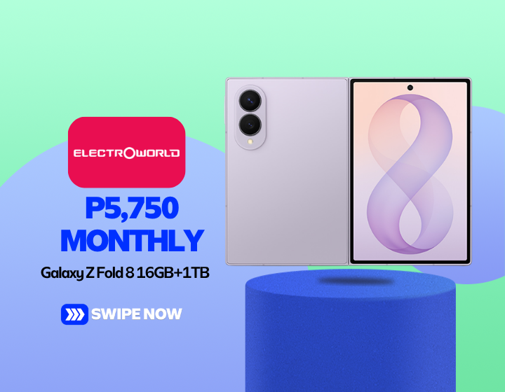 Galaxy Z Fold 8 16GB+1TB For Only P5,750 Monthly