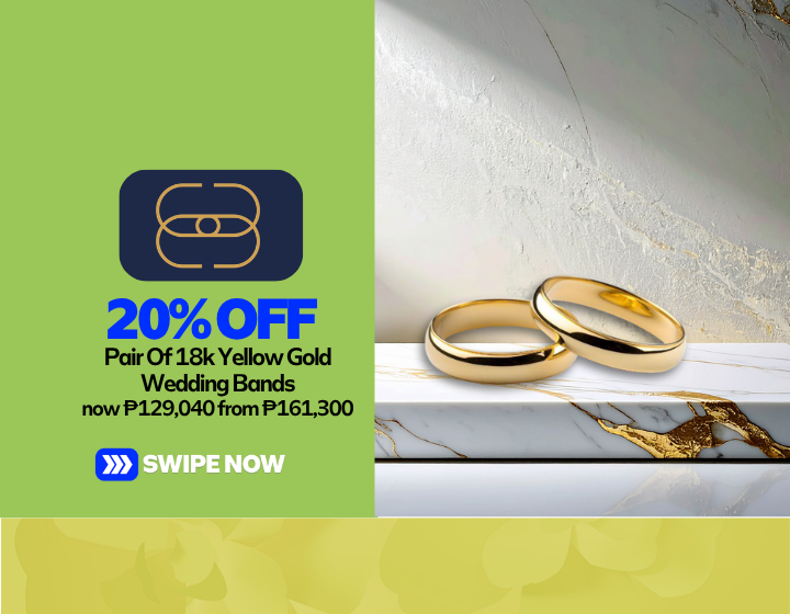 20% Off On Pair Of 18k Yellow Gold Wedding Bands