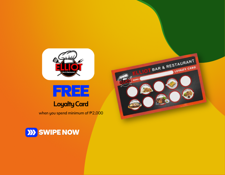 Get a FREE Loyalty Card when you spend a minimum of ₱2000