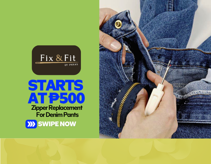 Zipper Replacement For Denim Pants Starting At P500