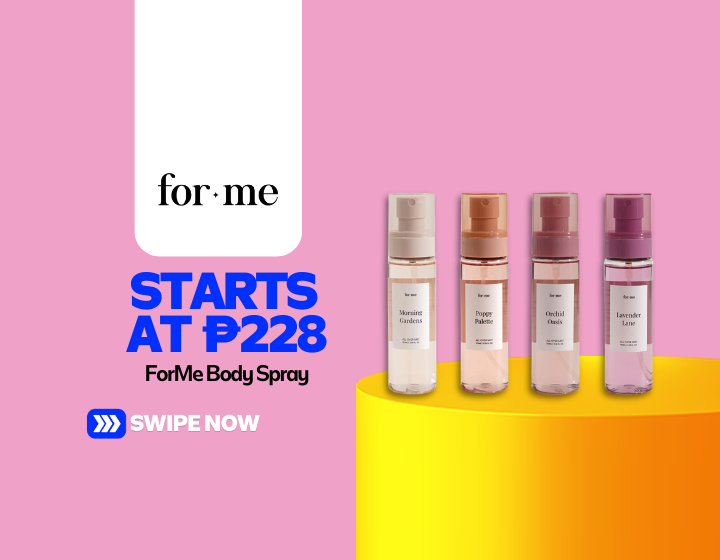 ForMe Body Spray Starting At P228