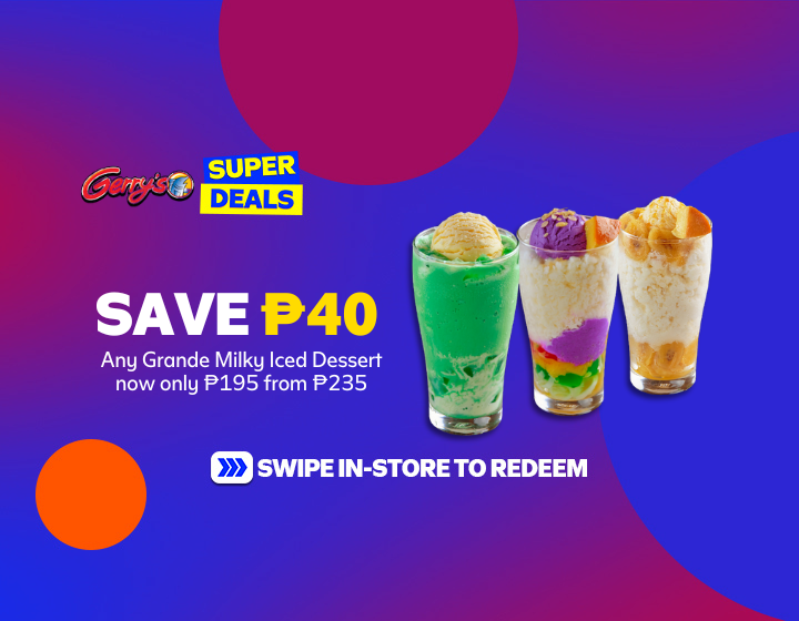 Less P40 On Any Grande Milky Iced Dessert