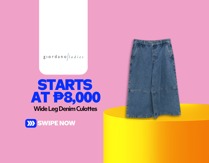 Wide Leg Denim Culottes Starting At P8,000