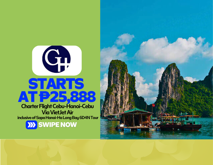 Charter Flight Cebu-Hanoi-Cebu Via VietJet Air Starting At P25,888