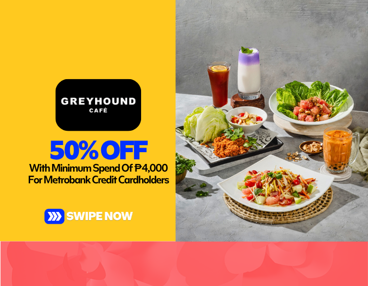 50% Off With Minimum Spend of P4,000 For Metrobank Credit Cardholders