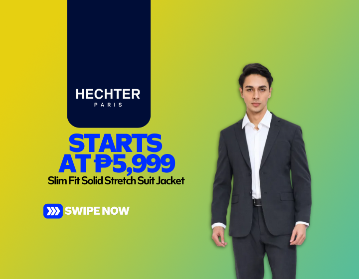 Slim Fit Solid Stretch Suit Jacket Starting At P5,999