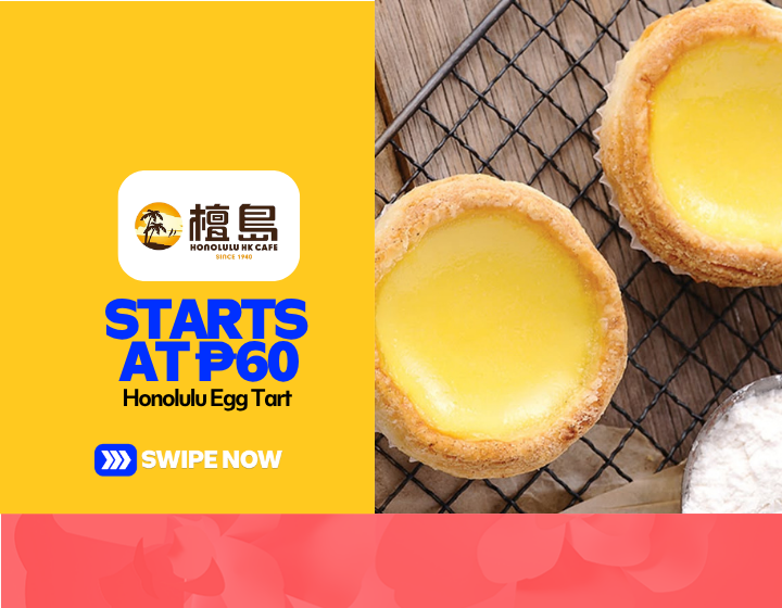 Honolulu Egg Tart Starting At P60