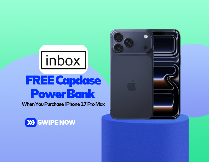 FREE Capdase 20,000mAh Power Bank when you purchase iPhone 17 Pro Max