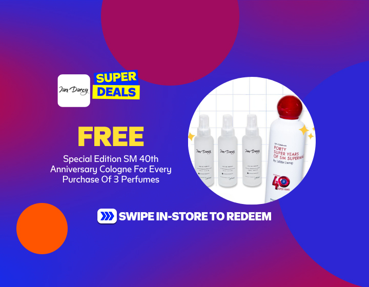 Free Special Edition SM 40th Anniversary Cologne For Every Purchase Of 3 Perfumes