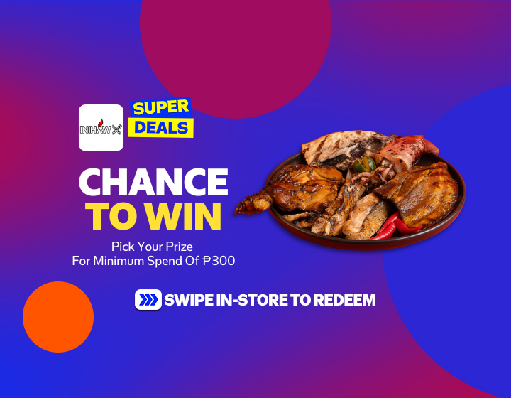 Chance To Win A Prize For Minimum Spend Of P300