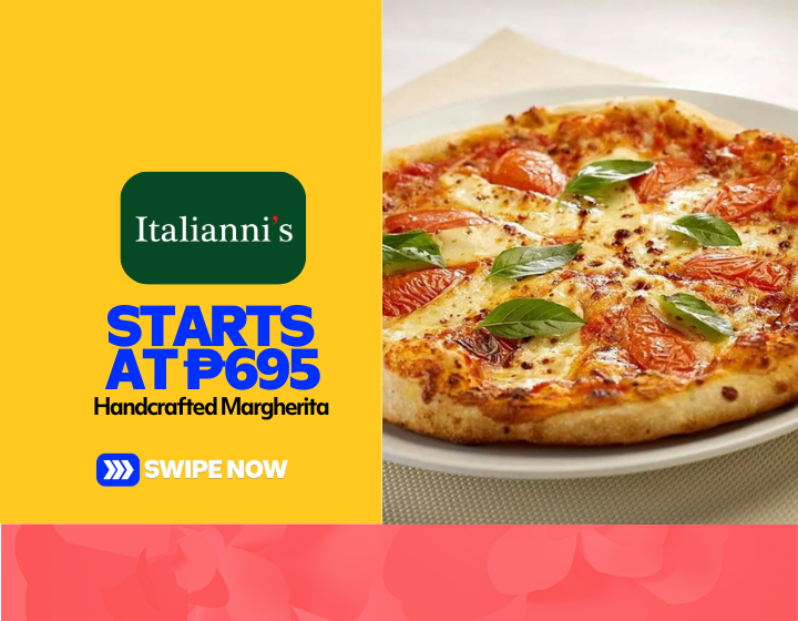 Handcrafted Margherita Starting At P695