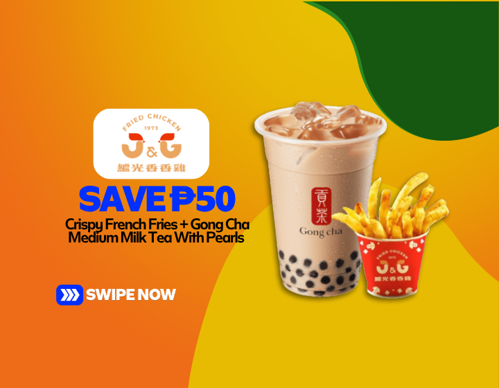 Save P50 On Crispy French Fries + Gong Cha Medium Milk Tea With Pearls 