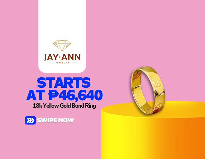 18k Yellow Gold Band Ring Starting At P46,640