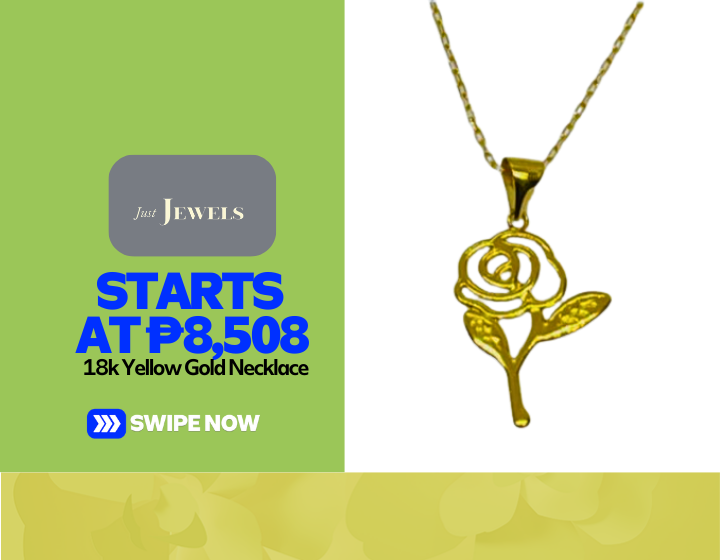 18k Yellow Gold Necklace Starting At P8,508