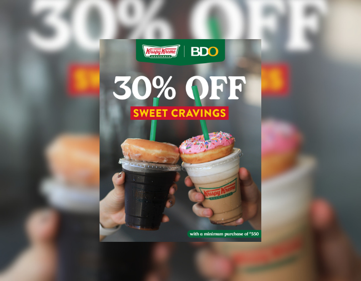 30% OFF for BDO Card Holders