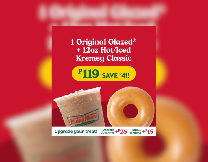 Original Glazed + Hot/Iced Kremey Classic for P119 