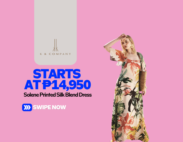 Solene Printed Silk Blend Dress Starting At P14,950