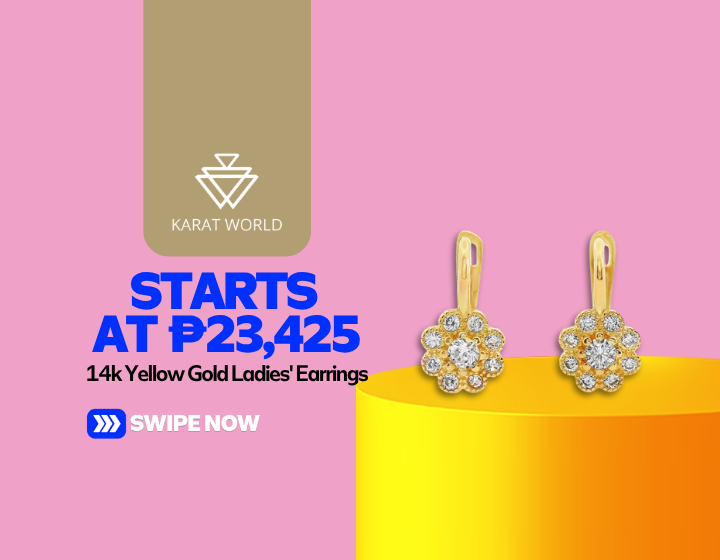 14k Yellow Gold Ladies' Earrings Starting At P23,425
