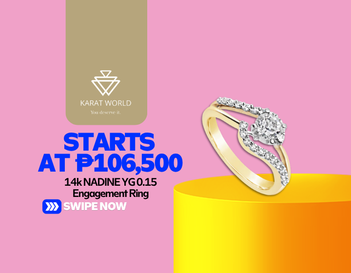14k NADINE YG 0.15 Engagement Ring Starting At P106,500