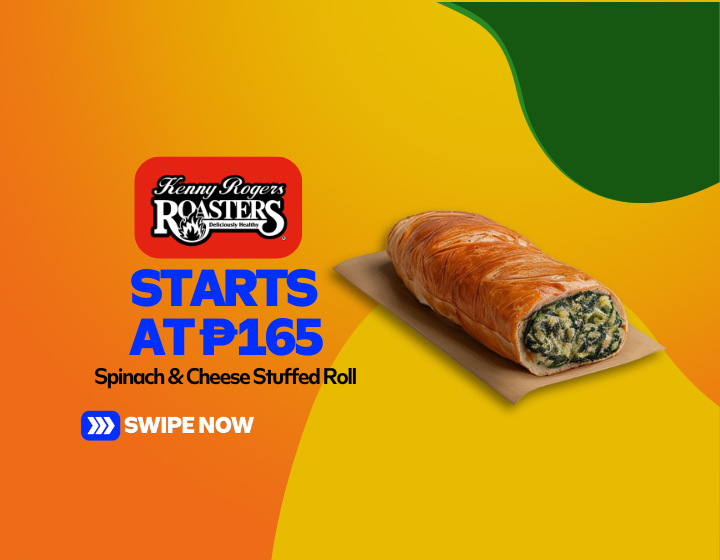 Spinach & Cheese Stuffed Roll Starting At P165