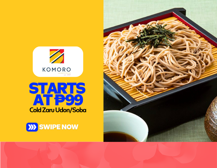 Cold Zaru Udon/Soba Starting At P99