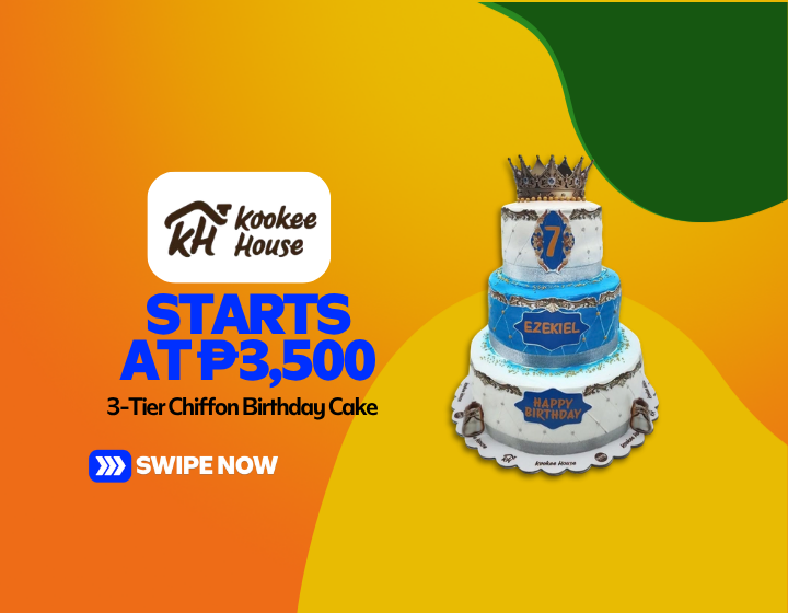 3-Tier Chiffon Birthday Cake Starting At P3,500