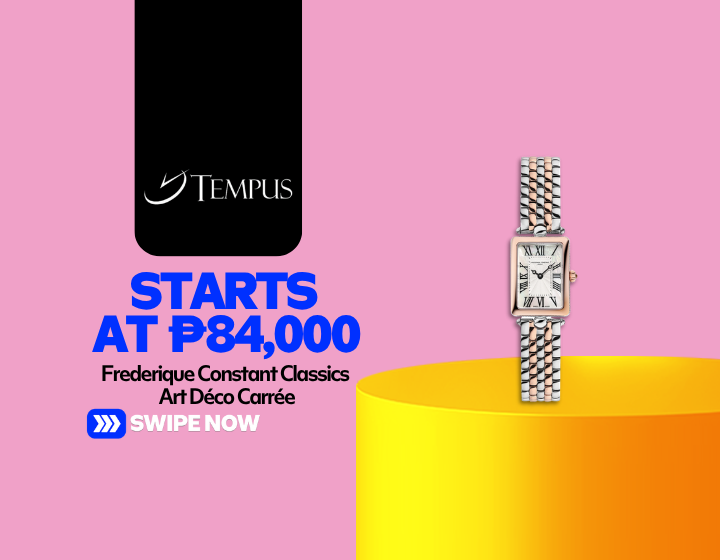 Frederique Constant Classics Art Déco Carrée Starting At P84,000