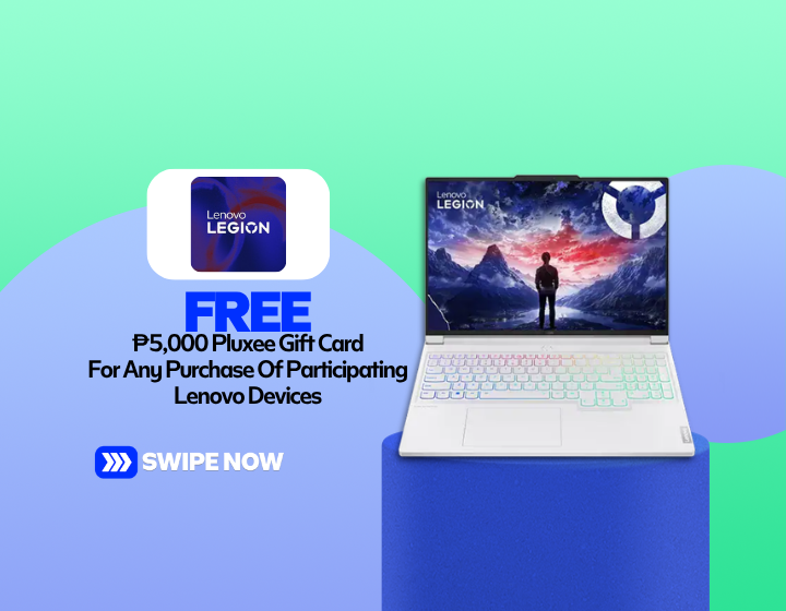 Get Up To P5,000 Pluxee Gift Card For Any Purchase Of Participating Lenovo Devices