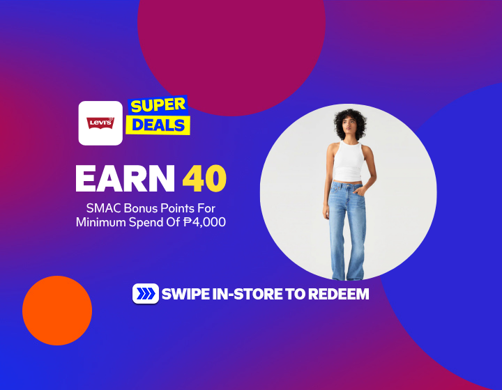 Earn 40 SMAC Bonus Points For Minimum Spend Of P4,000