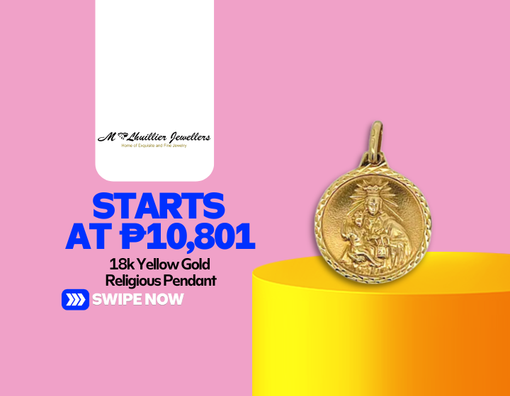 18k Yellow Gold Religious Pendant Starting At P10,801