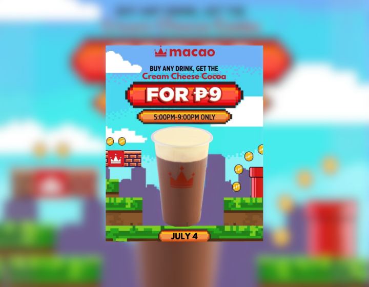 Buy any MAIOR-sized drink and unlock Cream Cheese Cocoa for P9