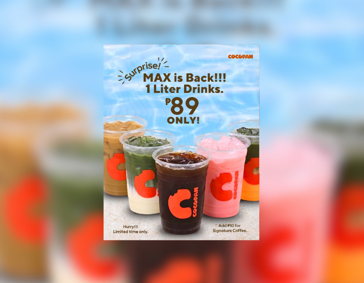 1L drinks starts at ₱89