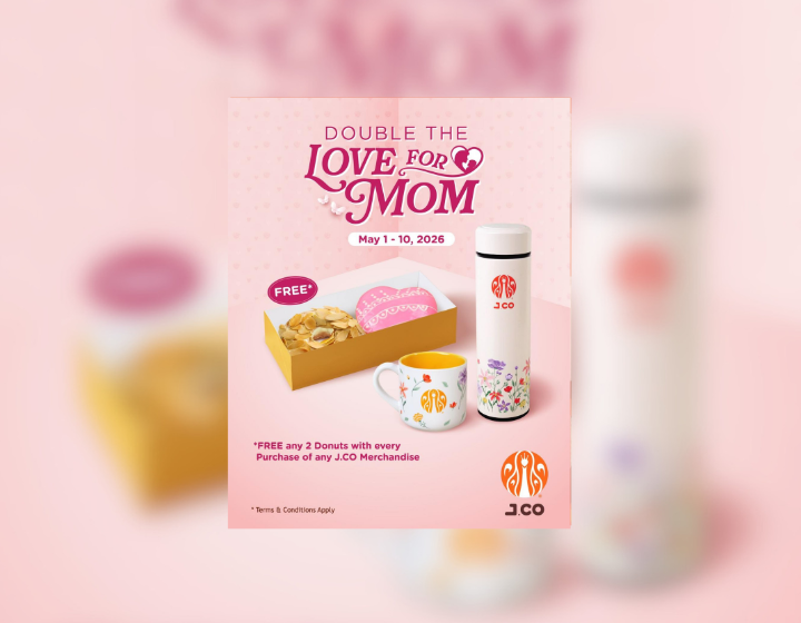  Get FREE 2 regular donuts with every purchase of mug or tumbler