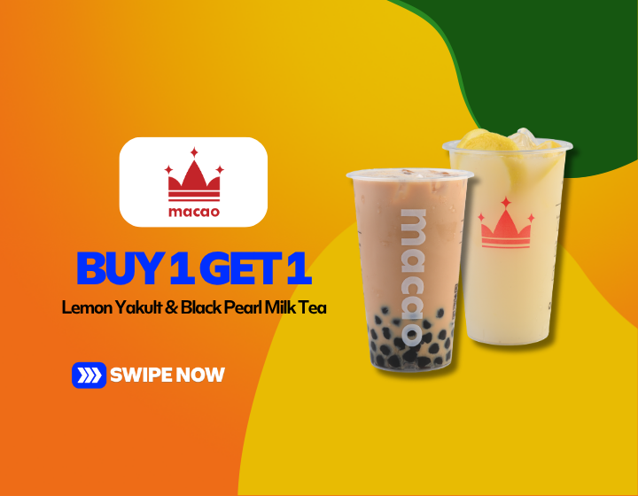 Buy 1 Lemon Yakult, Get a FREE Black Pearl Milk Tea