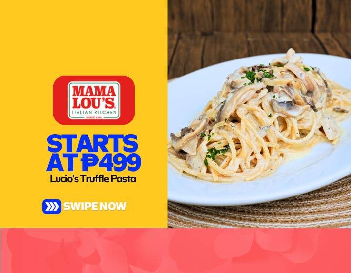Lucio's Truffle Pasta Starting At P499