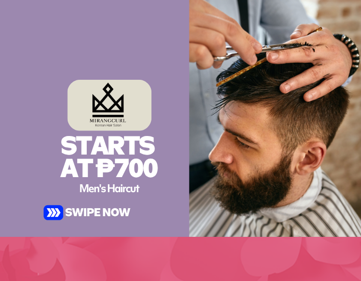 Men's Haircut Starting At P700