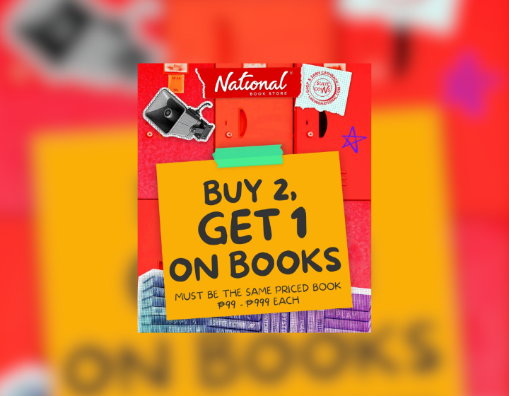 Buy 2, Get 1 FREE On The Same Priced Book Starts P99