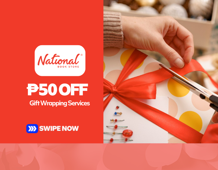 ₱50 OFF on Gift Wrapping Services in National Bookstore