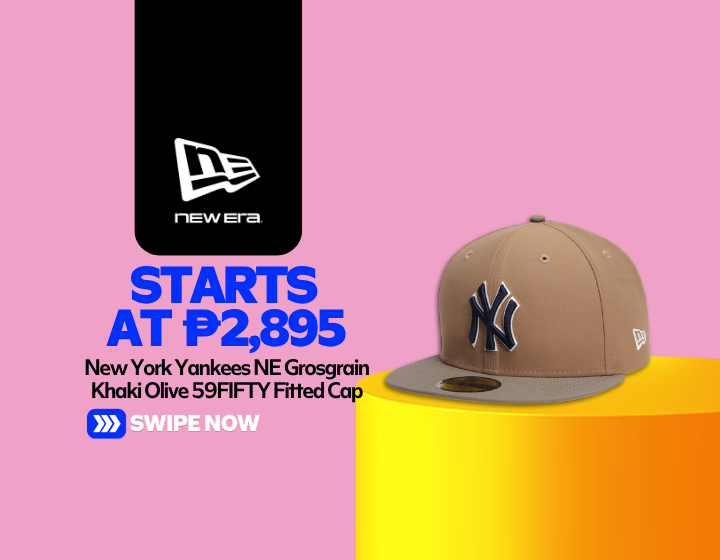 New York Yankees NE Grosgrain Khaki Olive 59FIFTY Fitted Cap Starting At P2,895
