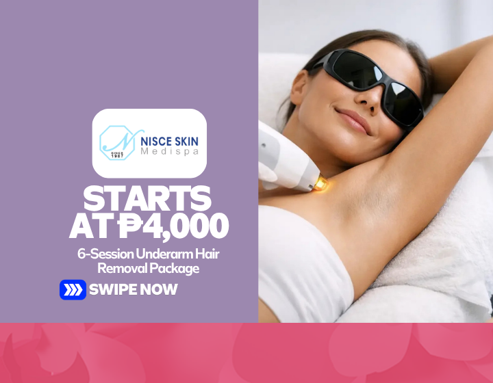 6-Session Underarm Hair Removal Package Starting At P4,000